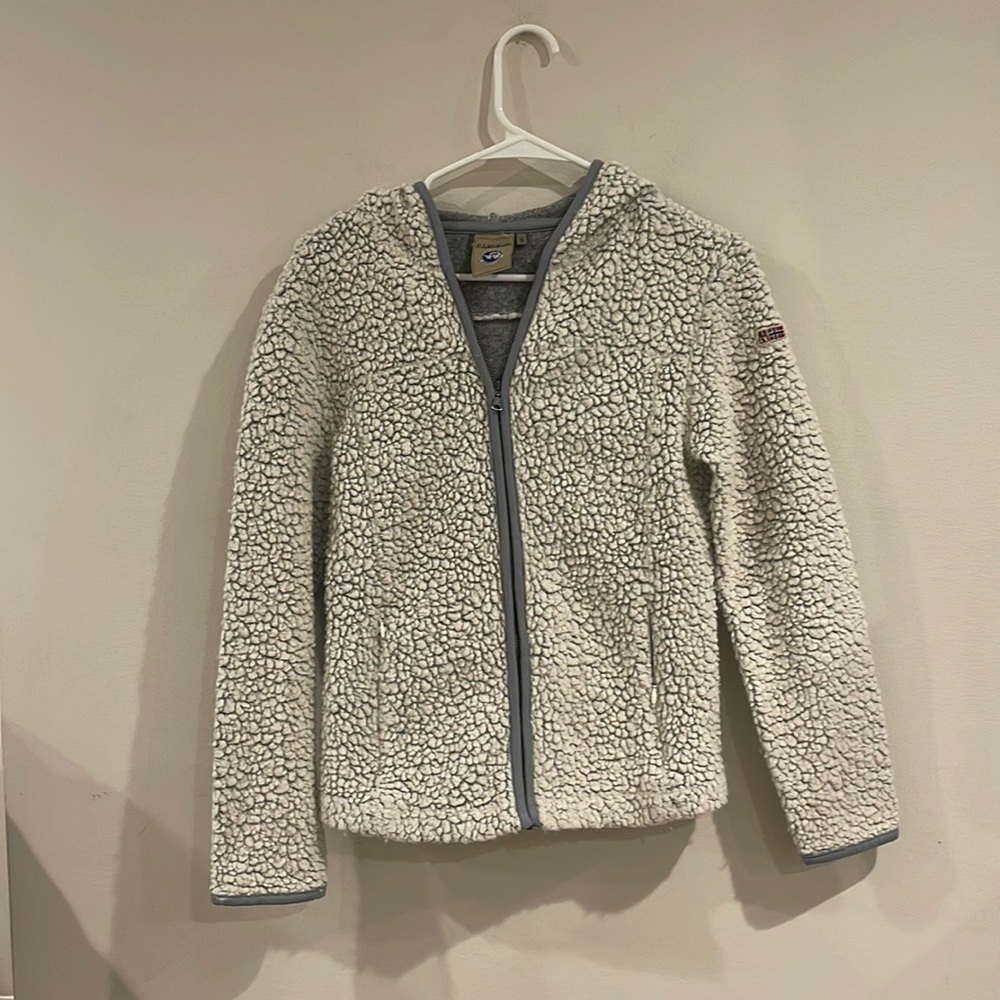 napapijri Italy wool full‎ zip jacket small